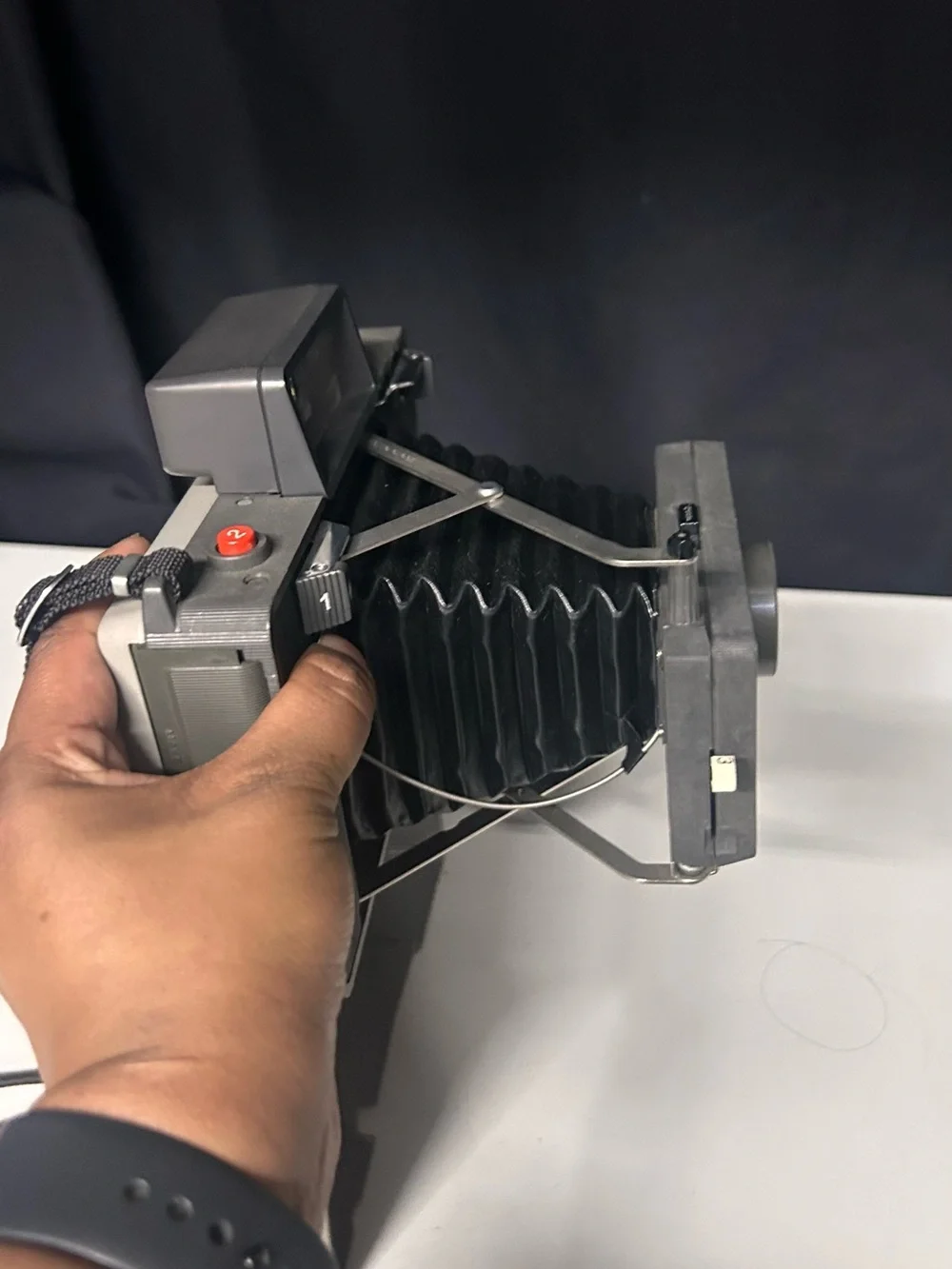 Polaroid Camera in Silver - Land Automatic 210